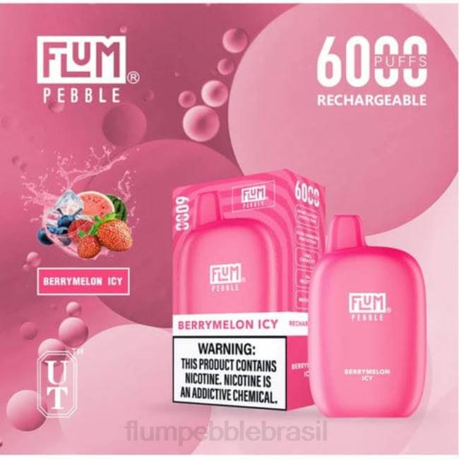 FLUM PEBBLES 6000 baforadas melão gelado 828A7 | FLUM PEBBLE VAPE FLAVORS